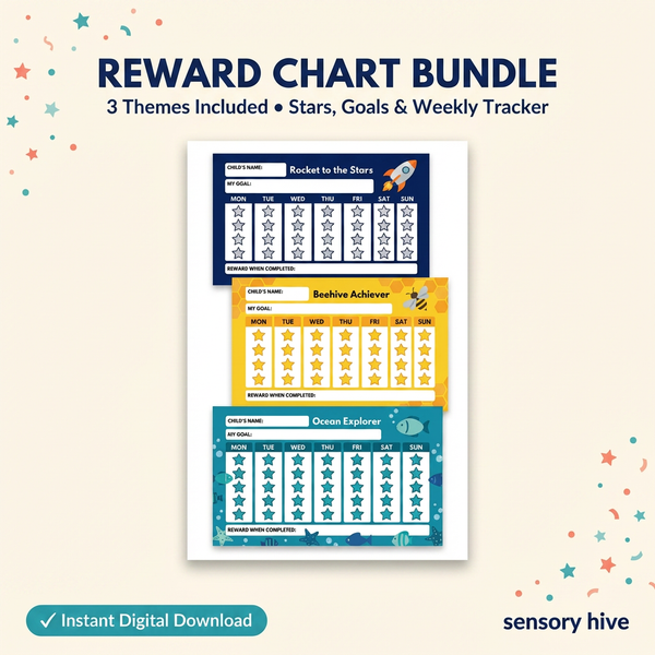 Printable Reward Chart Bundle for Kids – PDF Download