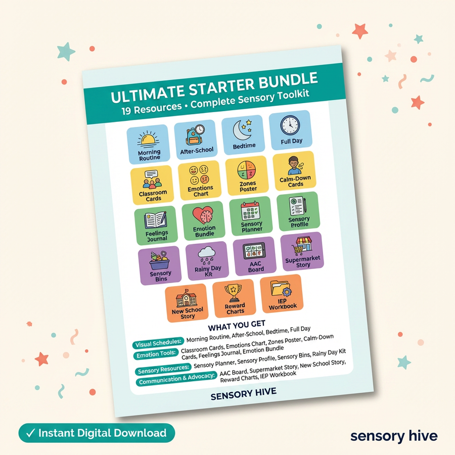sensory hive ultimate starter bundle 20 printables