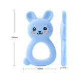 LOFCA Rabbit Silicone Teether for Babies - BPA-Free Teething Toy