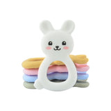 LOFCA Rabbit Silicone Teether for Babies - BPA-Free Teething Toy
