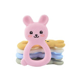 LOFCA Rabbit Silicone Teether for Babies - BPA-Free Teething Toy