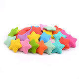 Silicone Baby Teething Beads - 10pcs Soft Star Shape Set