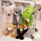 60cm Long Arm Plush Pillow Raccoon Koala Bear Dinosaur Gift