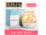 Starry Projector Night Light Rotating Moon Lamp for Kids
