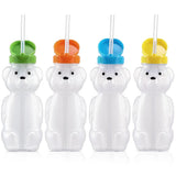Honey Bear Straw Cup for Kids - Spill Proof Assistive Container