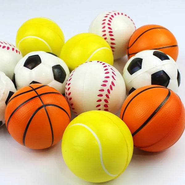6Pcs 6.3cm Smile Face Stress Balls for Kids and Adults