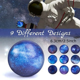 Galaxy Stress Balls Set - 6PC Foam Squeeze Toys for All Ages