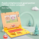 Children's Educational Simulation Laptop Toy with Lights and Music
