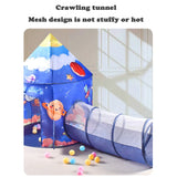3 in 1 Portable Children's Tent with Tunnel and Ball Pit