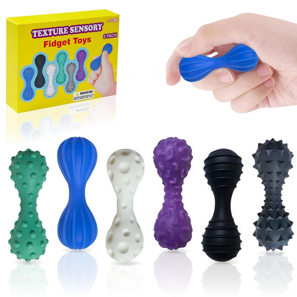 Sensory Fidget Toys 6 Pack for Kids and Adults - Calming Relief