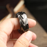Ratchet Wheel Fidget Ring - Stainless Steel EDC Toy for Stress Relief