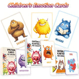 32Pcs Emotion Monster Flash Cards for Kids Learning
