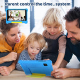 URAO 7 Inch Kids Learning Tablet Bundle with Headphones and Stylus