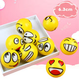 6Pcs 6.3cm Smile Face Stress Balls for Kids and Adults
