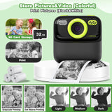 Kids Instant Print Camera 1080P HD for Ages 3-12
