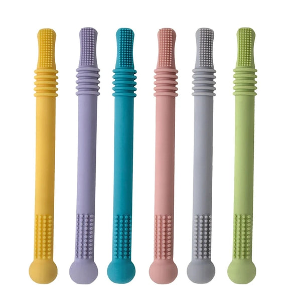 77HD Soft Silicone Teether Toy for Babies - Non-toxic Molar Stick