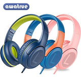 Awatrue AT2 Kids Headphones Wired Over-Ear with Mic