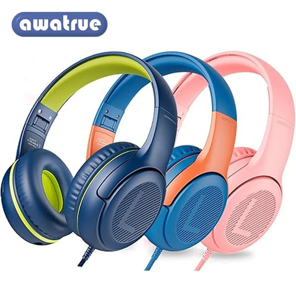 Awatrue AT2 Kids Headphones Wired Over-Ear with Mic