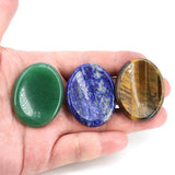 Quartz Worry Stones 35x45mm Oval Massage Healing Crystal