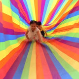 Rainbow Fabric Tunnel for Kids - Indoor Outdoor Play 3M/5M/8M