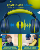 Awatrue AT2 Kids Headphones Wired Over-Ear with Mic