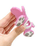 Silicone Bear Baby Teether Toy - Chewable Animal Pendant