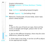 Sensory Chew Necklaces for Kids - Silicone Teether for ADHD, Autism