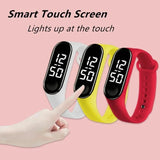 LED Smart Touch Kids Watch Waterproof Sports Clock for Children