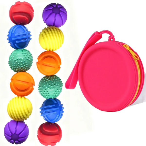 Silicone Sensory Magnetic Balls - 6pcs or 12pcs for Decompression