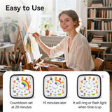 Visual Timer with Silicone Case and Alarm, 60-Minute Countdown