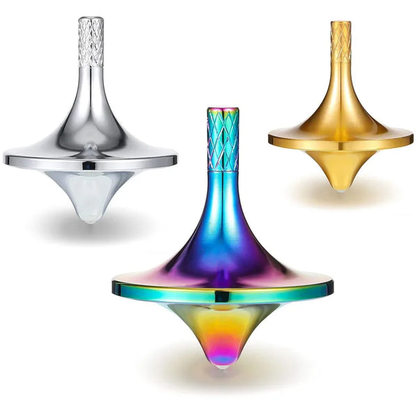 Stainless Steel Spinning Top Fidget Toy for Stress Relief