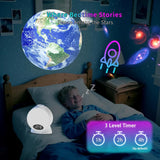 Galaxy Projector with 13 Film Discs and Clock Display