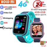 4G Kids Smart Watch GPS Video Call IP67 Waterproof Tracker