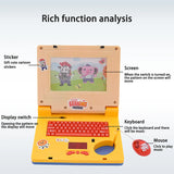 Children's Educational Simulation Laptop Toy with Lights and Music