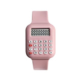 Children's Digital Watch with Calculator and Rubber Strap