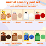 8 Pack Sensory Mats for Kids - Educational Texture Pads