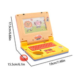 Children's Educational Simulation Laptop Toy with Lights and Music