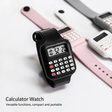 Children's Digital Watch with Calculator and Rubber Strap