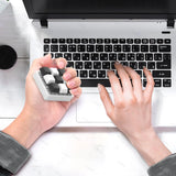 9-Key Mechanical Keycap Fidget Keychain - Stress Relief Toy