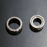Ratchet Wheel Fidget Ring - Stainless Steel EDC Toy for Stress Relief