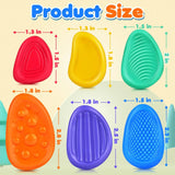 Silicone Fidget Toys 6 Pack for Adults and Kids - Stress Relief