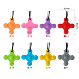 Silicone Baby Teether Necklace for Autism and Sensory Needs