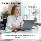 Visual Timer with Silicone Case and Alarm, 60-Minute Countdown