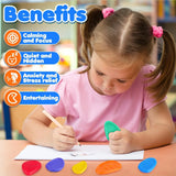 Silicone Fidget Toys 6 Pack for Adults and Kids - Stress Relief