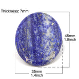 Quartz Worry Stones 35x45mm Oval Massage Healing Crystal
