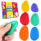 Silicone Fidget Toys 6 Pack for Adults and Kids - Stress Relief