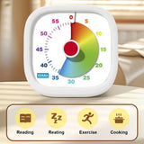60 Minute Silent Countdown Timer with Protective Case
