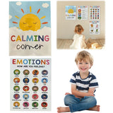12 Calming Corner Emotion Posters for Classroom Decor