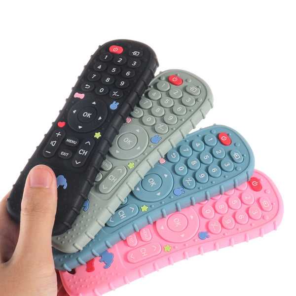Silicone Baby Teether Toy - TV Remote Control Shape, BPA Free