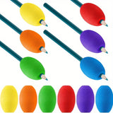 Bright Soft Foam Pen Holder Handles - 6/12pcs, Non-Slip, Ergonomic